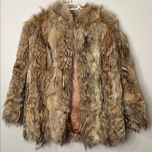 Women's Tan Coyote Fur Coat
